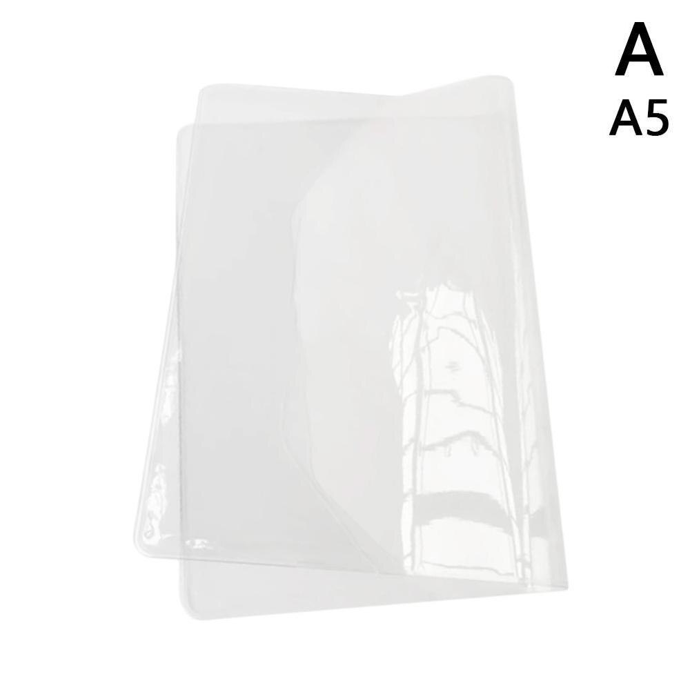 DIY Transparent PVC Cover For Fitted School 1Sheet A6 Supplies A5 Journal Book Office H5A7: A5