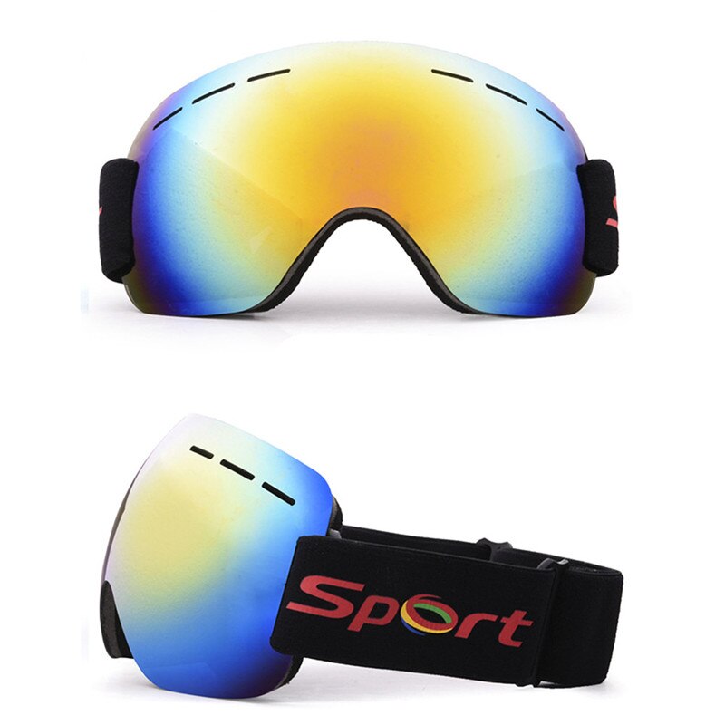 Skibril UV400 Laag Anti-fog Grote Ski Brillen Masker Ski Bril Vrouwen Mannen Snowboard