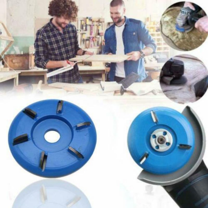 Herramienta para amoladora angular, cortador para esculpir madera con 3 dientes de potencia curvada