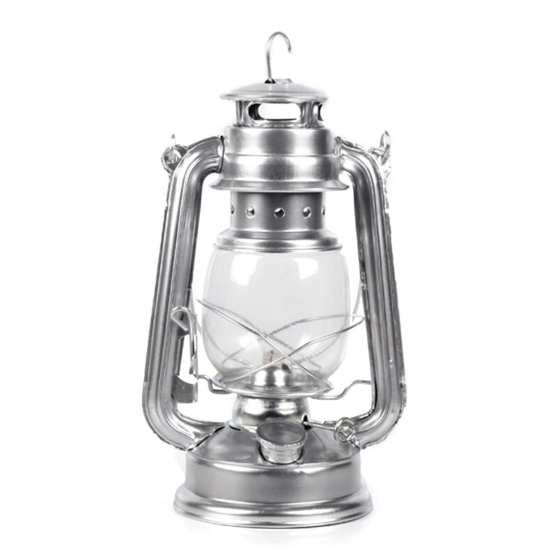 Lámpara de queroseno Retro clásica, linternas regulables, mecha, portátil, decoración de Camping, HX6D