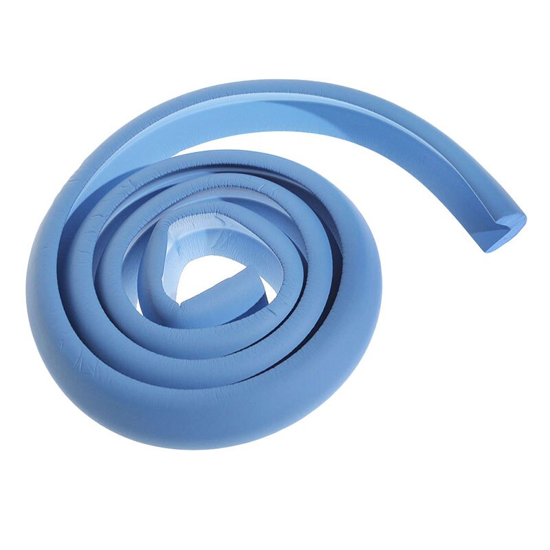 200cm babyveiligheidsproducten glazen tafelrand meubelbeschermingsstrip kinderbeveiligingsbeugel hoek schuim bumper botsbeschermer: Blauw