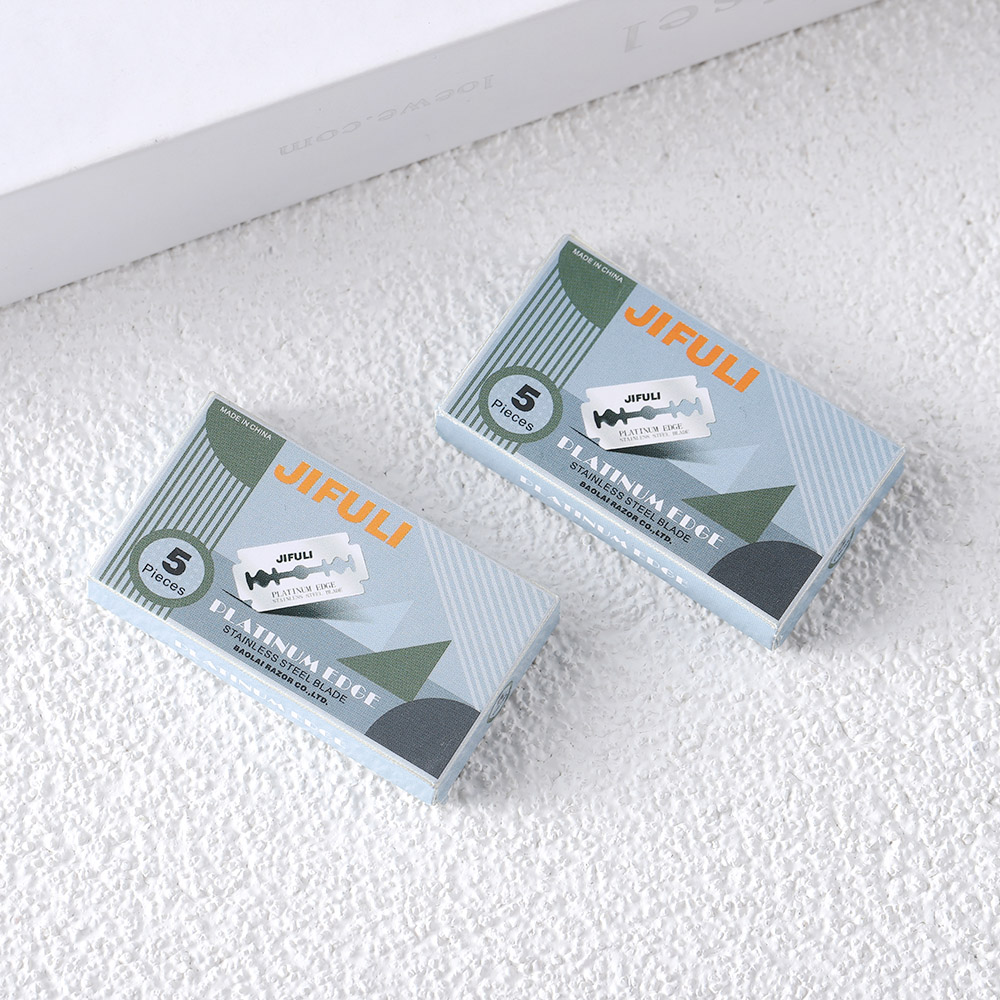 Cuchillas de afeitar de doble filo para hombre, 10/30/50 piezas, cuchilla de afeitar de seguridad, cuchillas de afeitar rectas de acero inoxidable para afeitar Manual