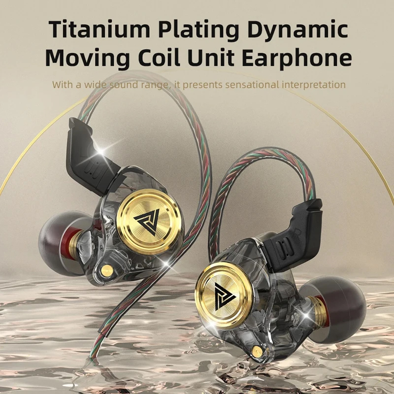Oryginalne słuchawki QKZ AK3 FiLe HiFi 3,5 mm słuchawki przewodowe z mikrofonem basowe słuchawki stereo muzyka sportowy zestaw słuchawkowy do smartfona