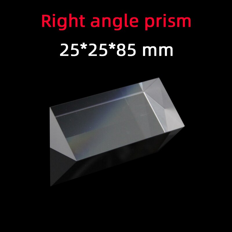 25*25*85 Haakse Prisma Materiaal K9 Breking Prisma Optische Glas Reflecterende Prisma Fabriek Maatwerk