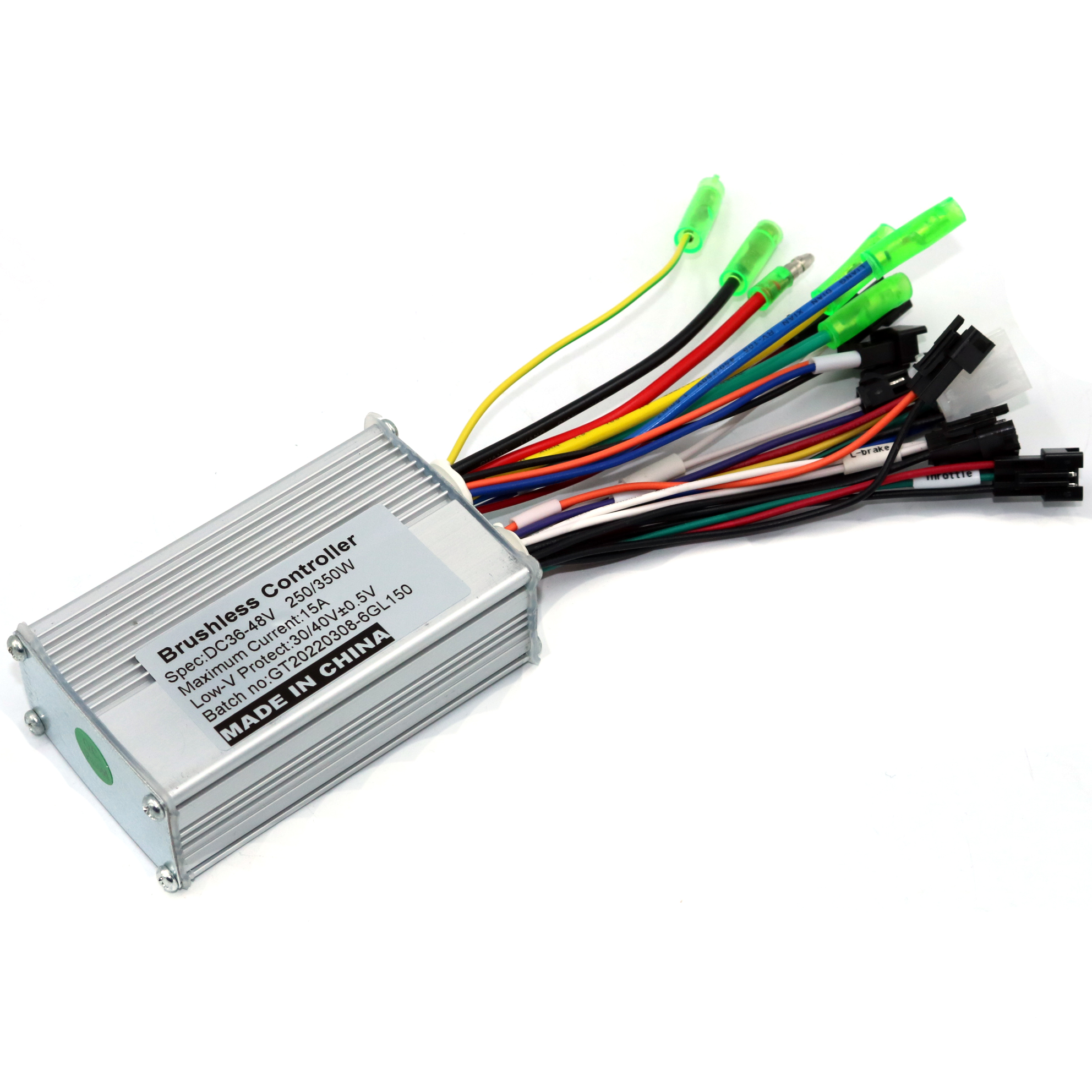 36v 48v 250w 15a bldc motor controller e-bike børsteløs speed driver dual mode sensor/sensorless controller