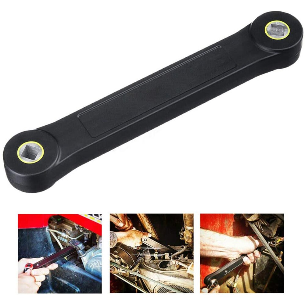 Universal 3/8" Black Extension Wrench Spanner Screw Nut Wrench Automotive Tool DIY Key Set Convenient Handhold Hand Tools