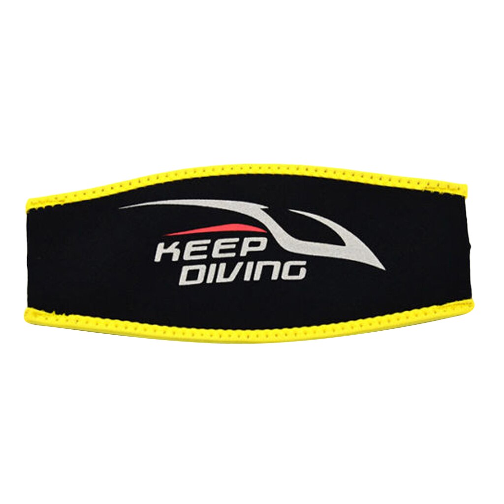 Correa de neopreno cómoda para mascarilla de buceo, accesorios de cubierta para mascarilla deportiva, correa acolchada de protección para el cabello largo, envoltura de 8,7x3,9"