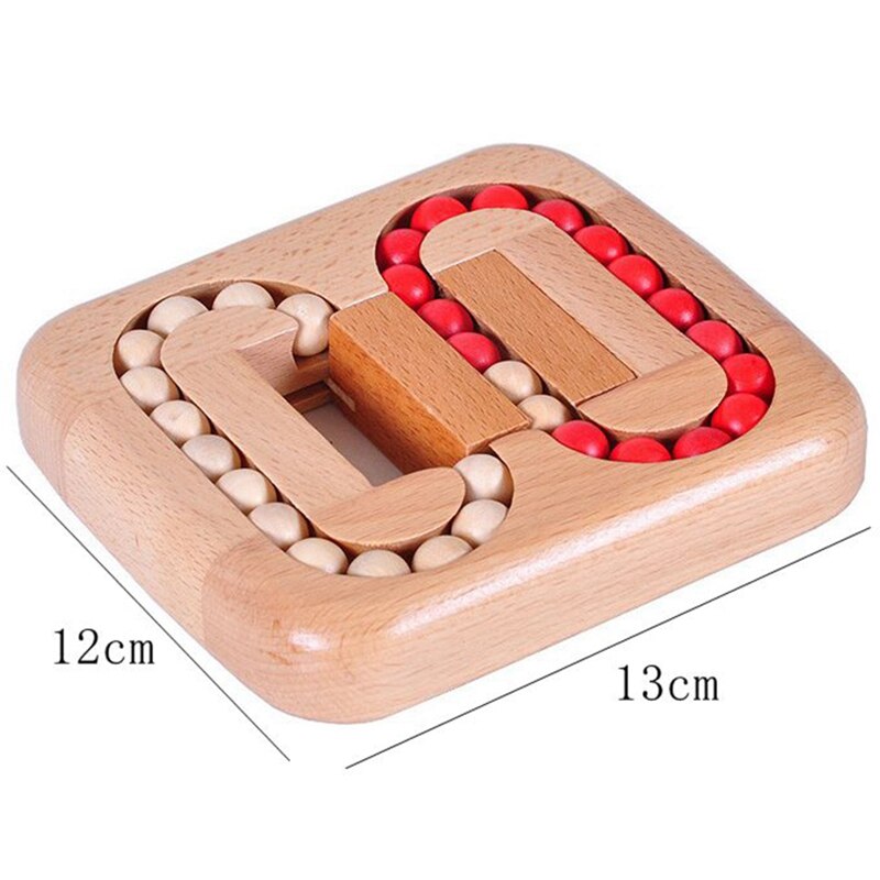 IQ Puzzle rompecabezas juguetes adultos bola de madera laberinto rompecabezas de desarrollo intelectual juguete para niños y adultos
