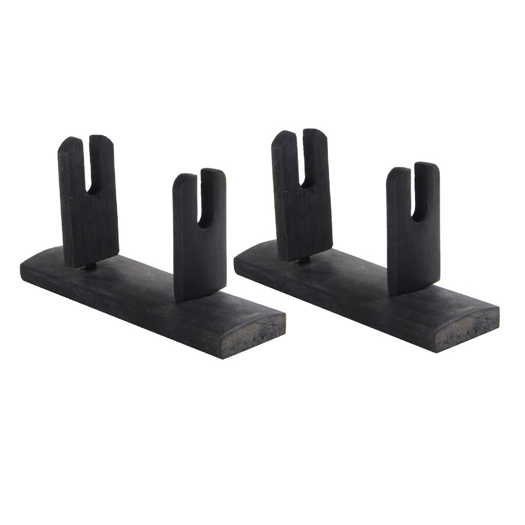 2X Bamboe Fan Display Stand Houder Voor Antieke Vouwen Fan Home Decor Black