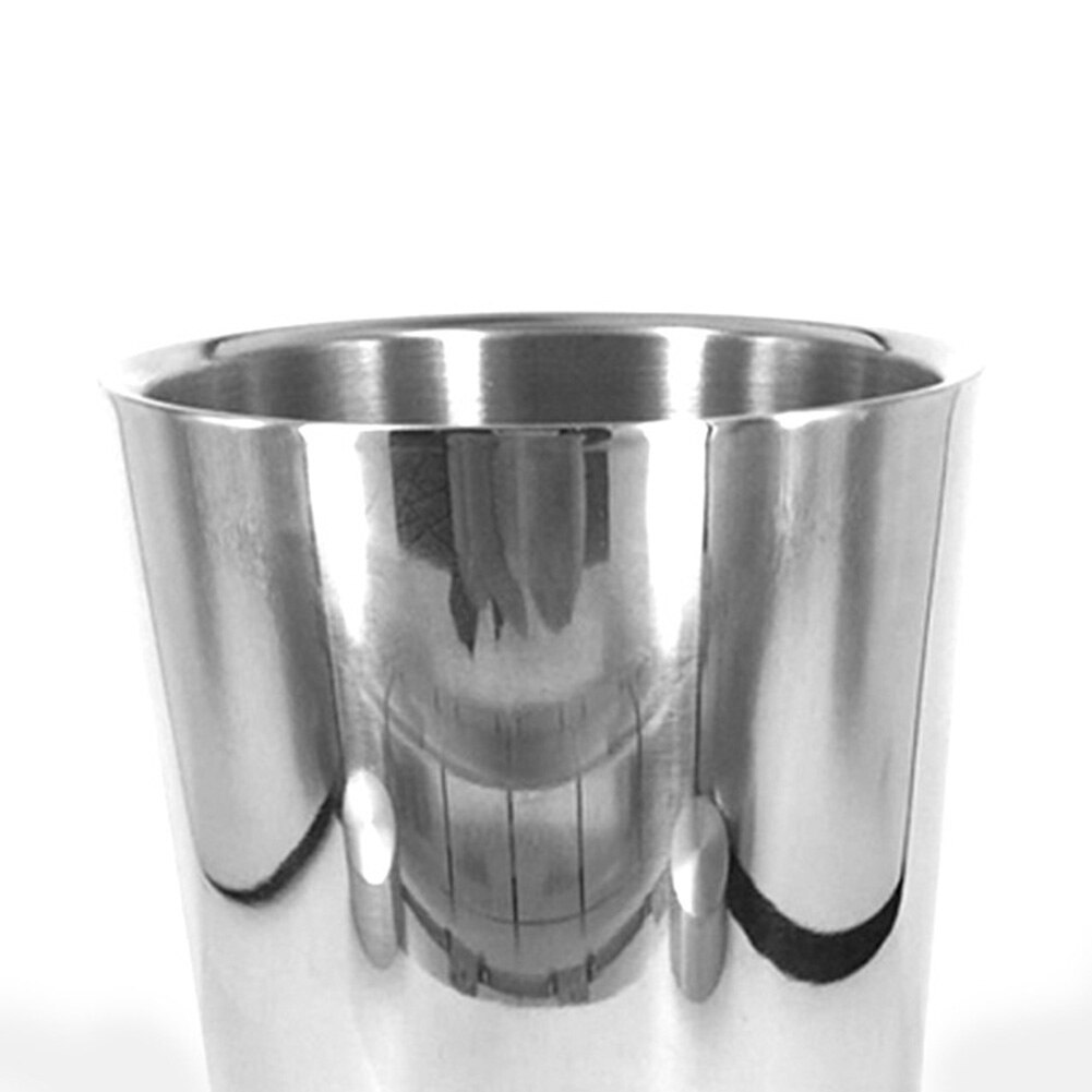 Stainless Steel Double-Walled Heat Insulated Ice Cube Bucket Round Container ice bucket