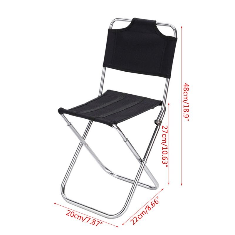 Camping Chair Support 100KG Folding Quad Chair Outdoor lawn chair