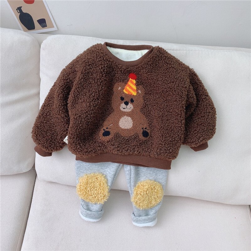 Kids Baby Meisjes Sweatshirts Baby Jongens Lange Mouwen Trui Peuter Baby Kleding Baby Meisje Kleding Winter Herfst Winter: coffee / 6m