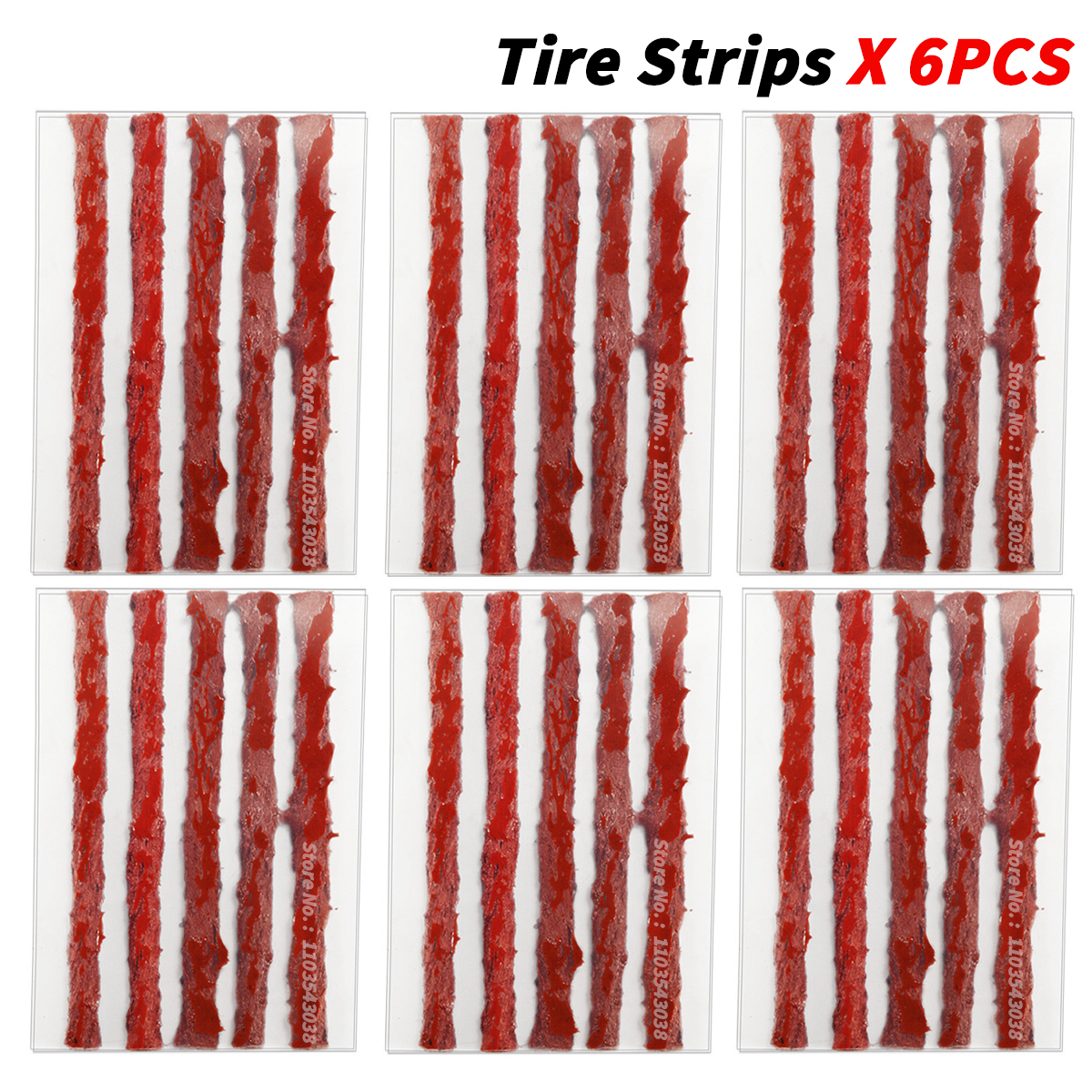 Auto Bandenreparatieset - Lekke Band Plug Gereedschap - Tubeless Bandenstrips - Motor & Fiets: Rood