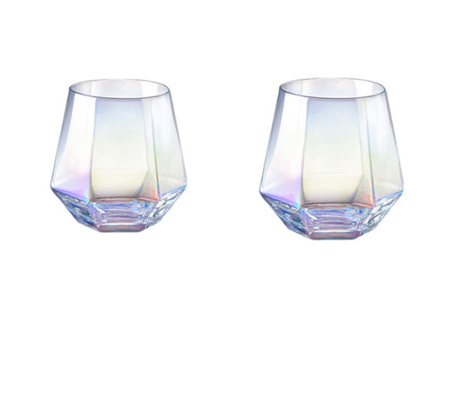 Glass Drain Rack Light Luxury Household Water Cup Rack Living Room Cup Storage Rack Iron Upside Down Shelf Dish Drying Rack: Colorful Cup 2pcs