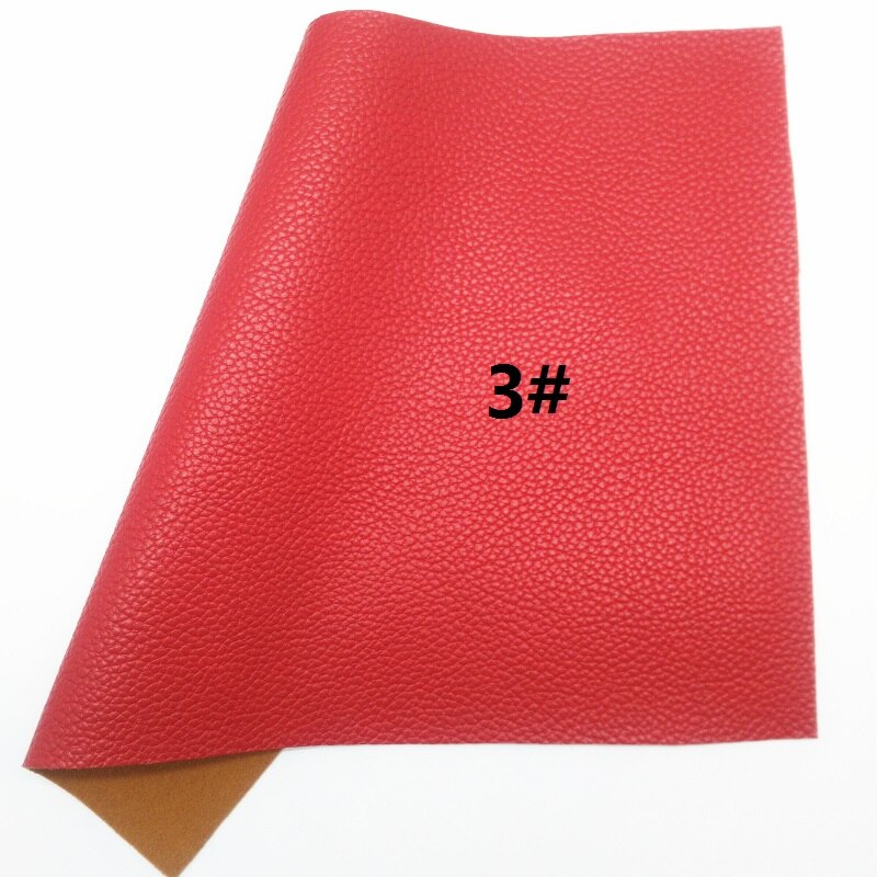 Tela de cuero de imitación de cuero sintético, tejido brillante rojo, lichi, hoja de piel de imitación, imitación de imitación, imitación de piel, imitación de imitación, imitación de piel, imitación de immitación para lazos A4 8 "x 11", XM123: 3