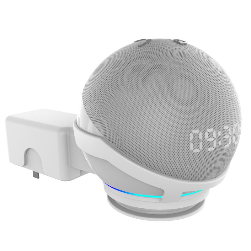 Soporte de pared para Alexa Echo Dot de 4ta generación, colgador de montaje en pared para ahorro de espacio: 01