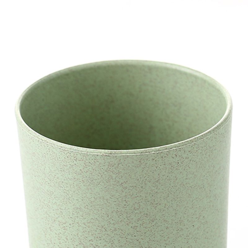 Taza de té de paja de trigo de plástico, taza de plástico ecológica para café, té, leche, bebida, taza de cepillo de dientes para baño y cocina