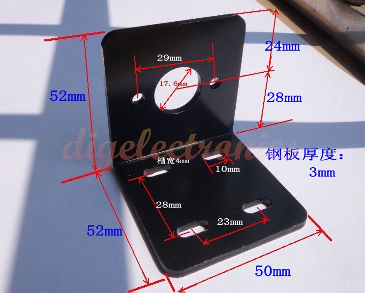 775/755 DC Motor Bracket Steel Motor Mounting Bracket Electroplating Fixed Mounting Metal Base Machine Holder