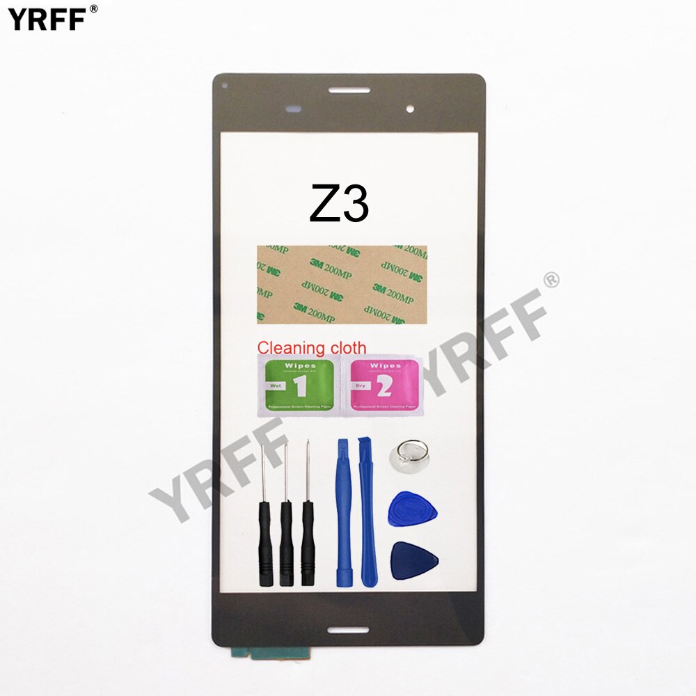Panel táctil exterior con Sensor de cristal para Sony Xperia Z3 Compact Z3 mini Z3 Plus Z4 Digitalizador de pantalla táctil, D6603 D5803 E6533