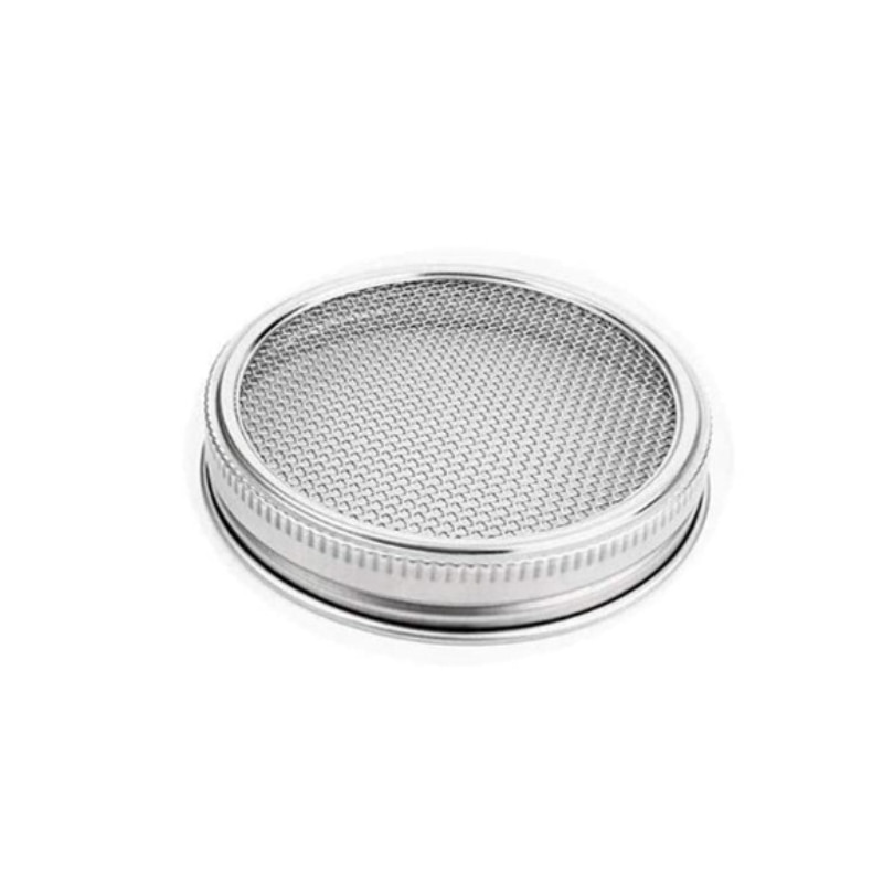 Stainless Steel Sprouting Jar Lids Mesh Strainer Seed Germination Lid Kit For Wide Mouth Mason Jar Sprout Growing Garden Supply