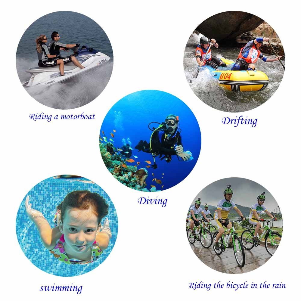 Suptig Per Go Pro Sessione Guscio Impermeabile Custodia Subacquea 60 M Protezione Housing Box Per GoPro Hero 5 4 Sessione accessori