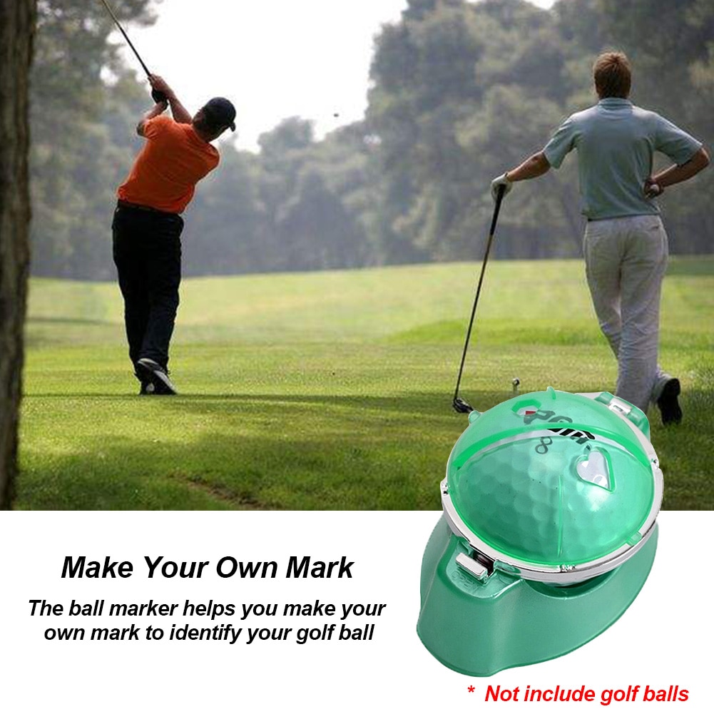 MARK GOLF BALL STENCIL MARKER TEMPLATE DRAWING LINE KIT PEN (BLACK)