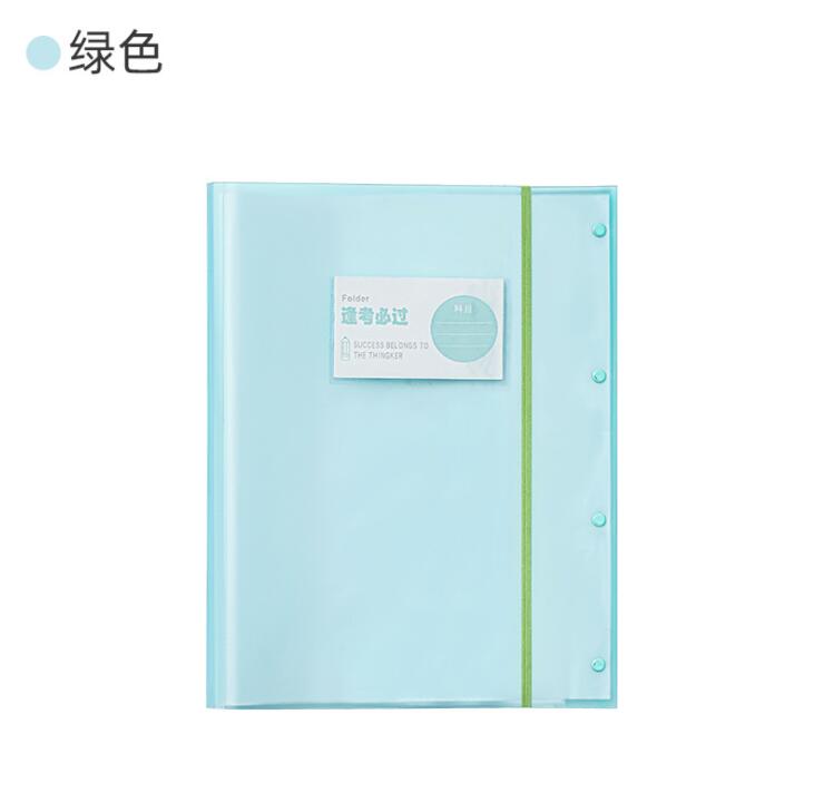 1PC A3 Display Book 20/30/40 Pages Transparent Insert Folder Document Storage Bag for Bank Campus File Office Workplace Student: 20 pages green