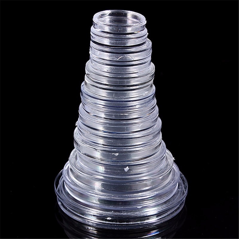 10 Boxed Lighthouse Coin Capsules All Sizes Available Plastic Clear Round 18mm to 50mm Display Case Extra Coin Holder Box