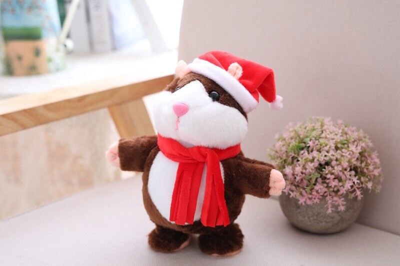 Brutale hamster kerst baby kinderen blik pratend speelgoed: E1 18cm