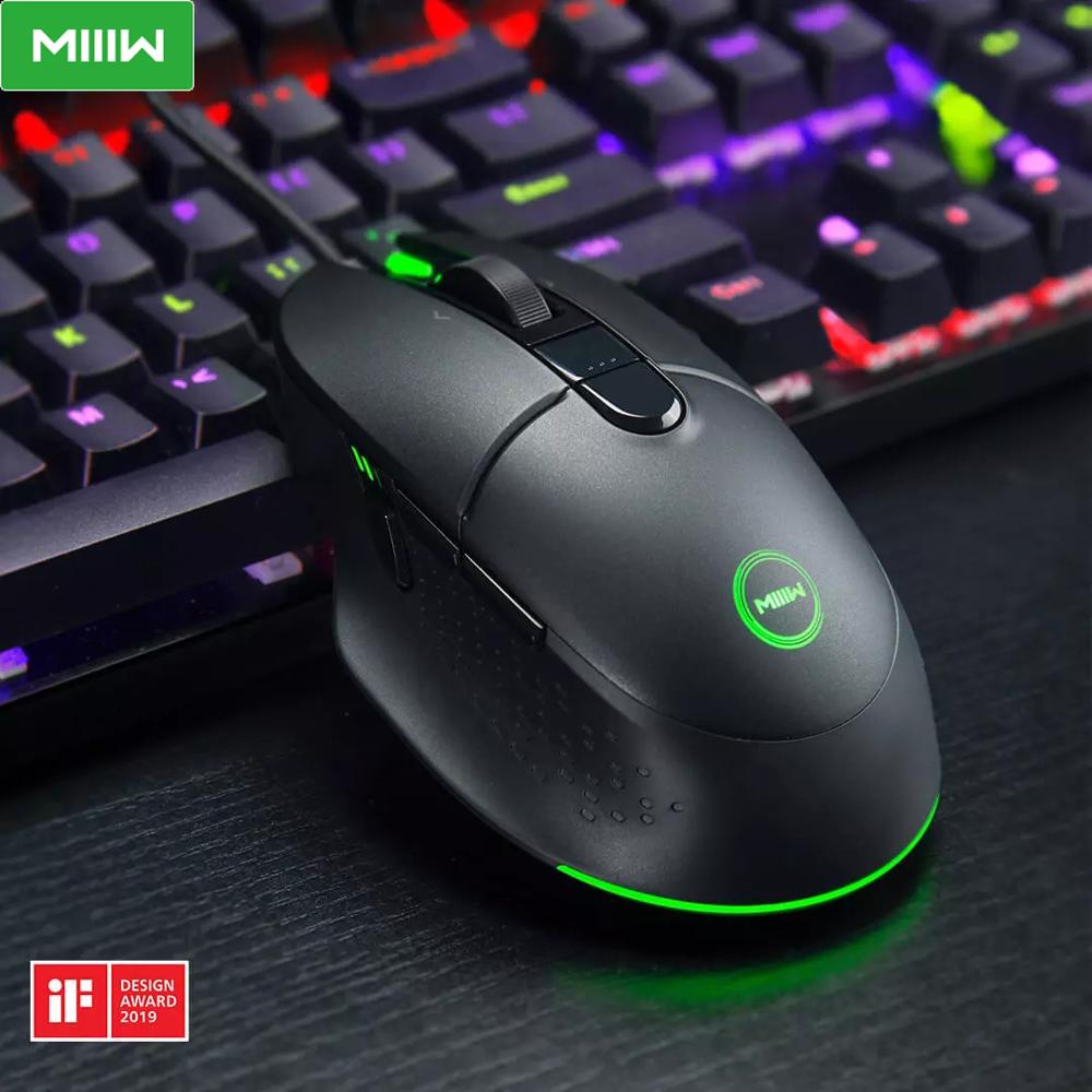 Original MIIIW 700G RGB Colorful light effect 1000HZ Speed Wired Gaming Mouse 6 Buttons 7200DPI Ergonomic Gamer PC Mouse