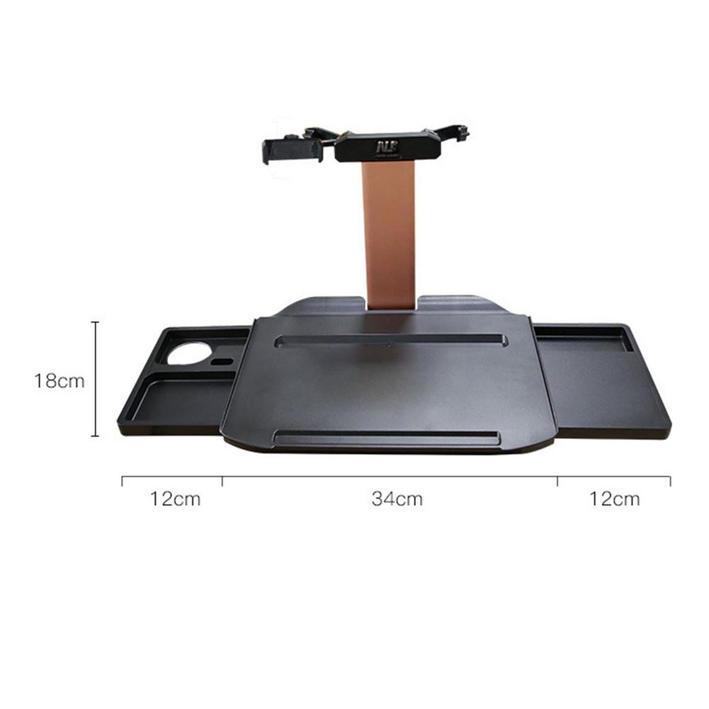 Car Foldable Computer Desk Aluminum ABS Extendable Desk Board Car Laptop Desk Hidden Drawer Car Interior Accessories