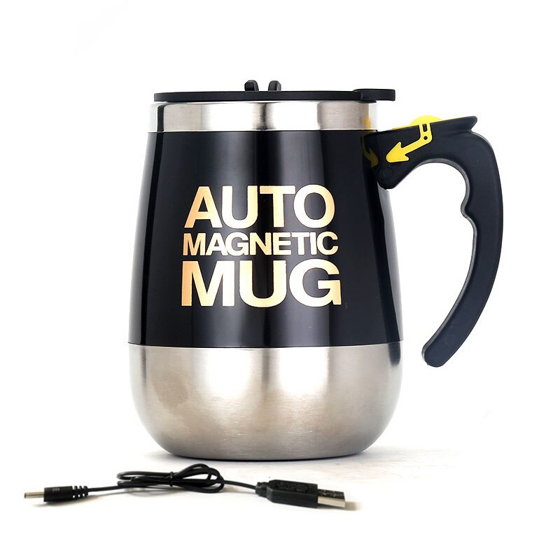 Tasse magnétique à agitation automatique en acier inoxydable 304, bol mixeur pour café et lait, mélangeur intelligent, bol thermique