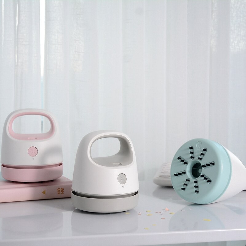 Portable Electric Desk Vacuum Cleaner Home, Office Desktop Cleaner Dust Collector for Notebook Computer Keyboard