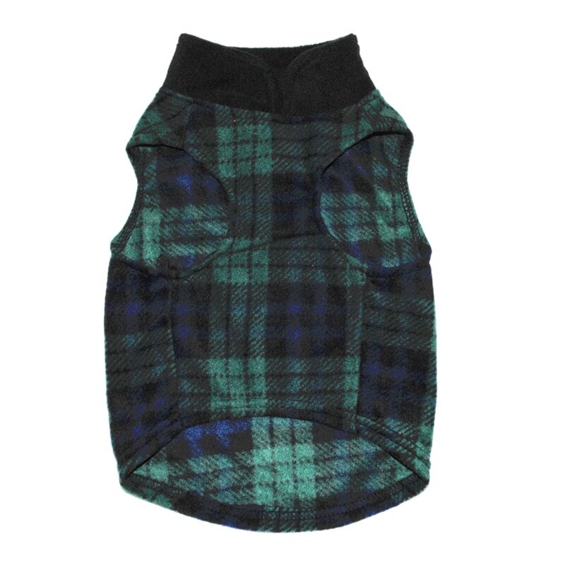 Mode Hond Kleren Herfst Winter Honden Katten Kostuum Kleding Fluwelen Vest: Groen / XXL