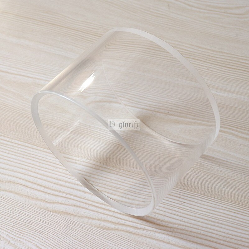 6X4Inch Acryl Drum Shell (6Inch Diameter): Transparent
