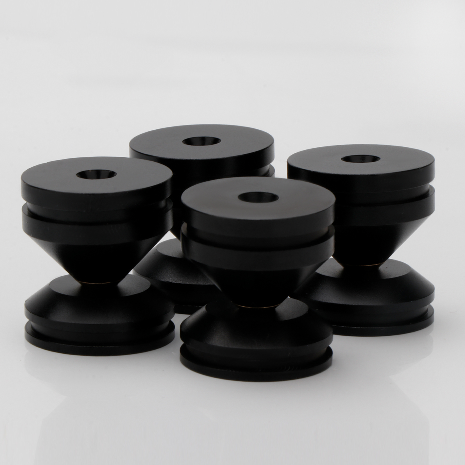 4Set Speaker Stand Feet Pad Aluminium Alloy Metal Spikes Cone Floor Foot Nail Speaker Noise Nial Amplifier Turntable Isolation