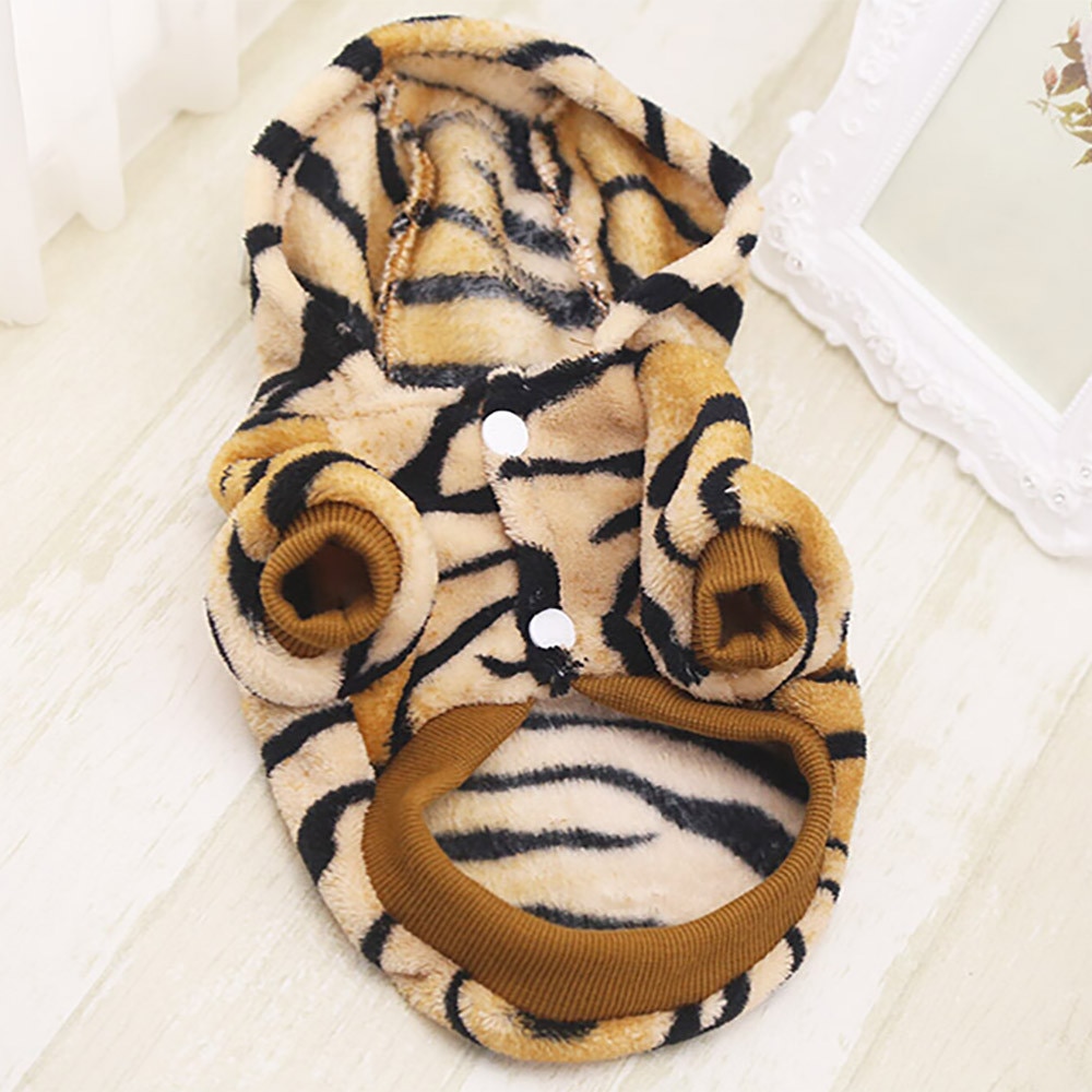 Ropa para perros/gatos mascota lindo Tigre transfiguración abrigo vestido para perros abrigo chaqueta algodón Ropa Perro cachorro Bulldog Francés