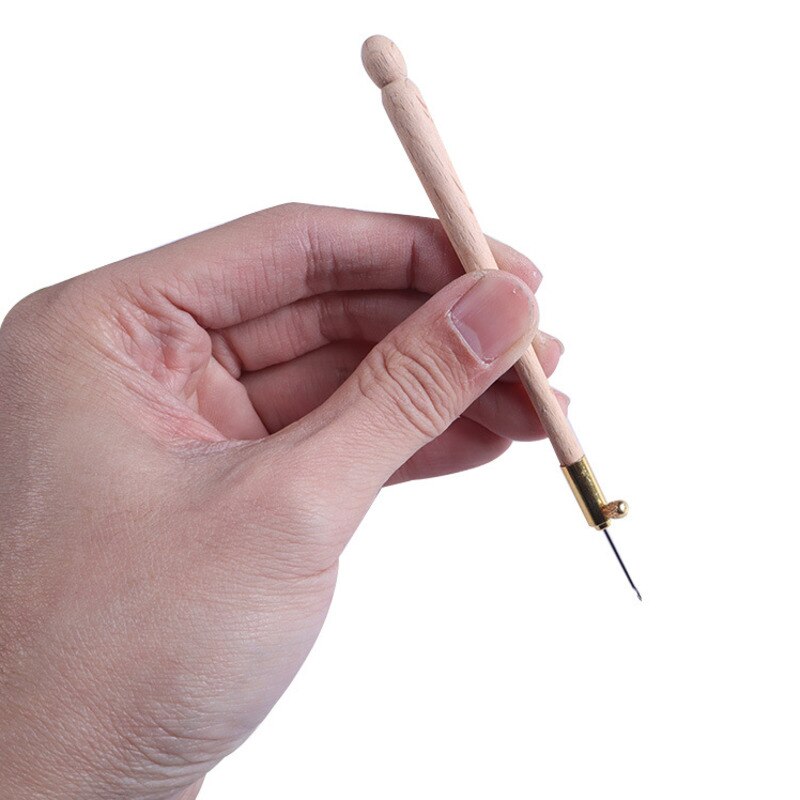Franse Borduren Punch Naald Met 3 Haak Naalden Pen Gebruik Voor Kruissteek Diy Kralen Craft Project Borduren Pen Tool