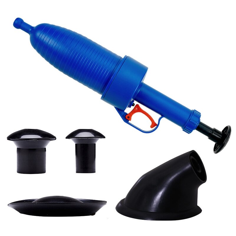 Air Power Drain Blaster High Pressure Powerful Manual Sink Plunger Opener Cleaner Pump for Bath Toilets Bathroom Shower Kitc