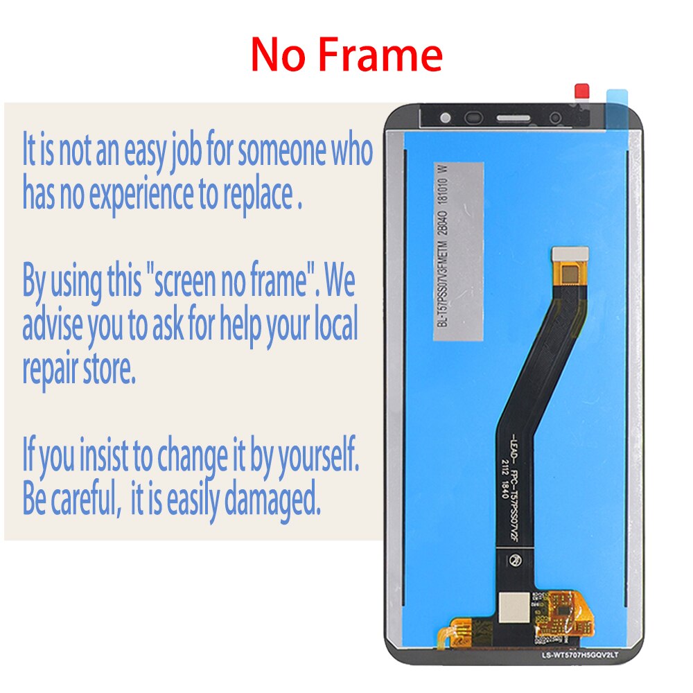 5.7'' Original LCD Screen Digitizer For MEIZU M6T LCD Display Touch Screen + Frame Assembly Replacement M811H M811S M811T M811Q