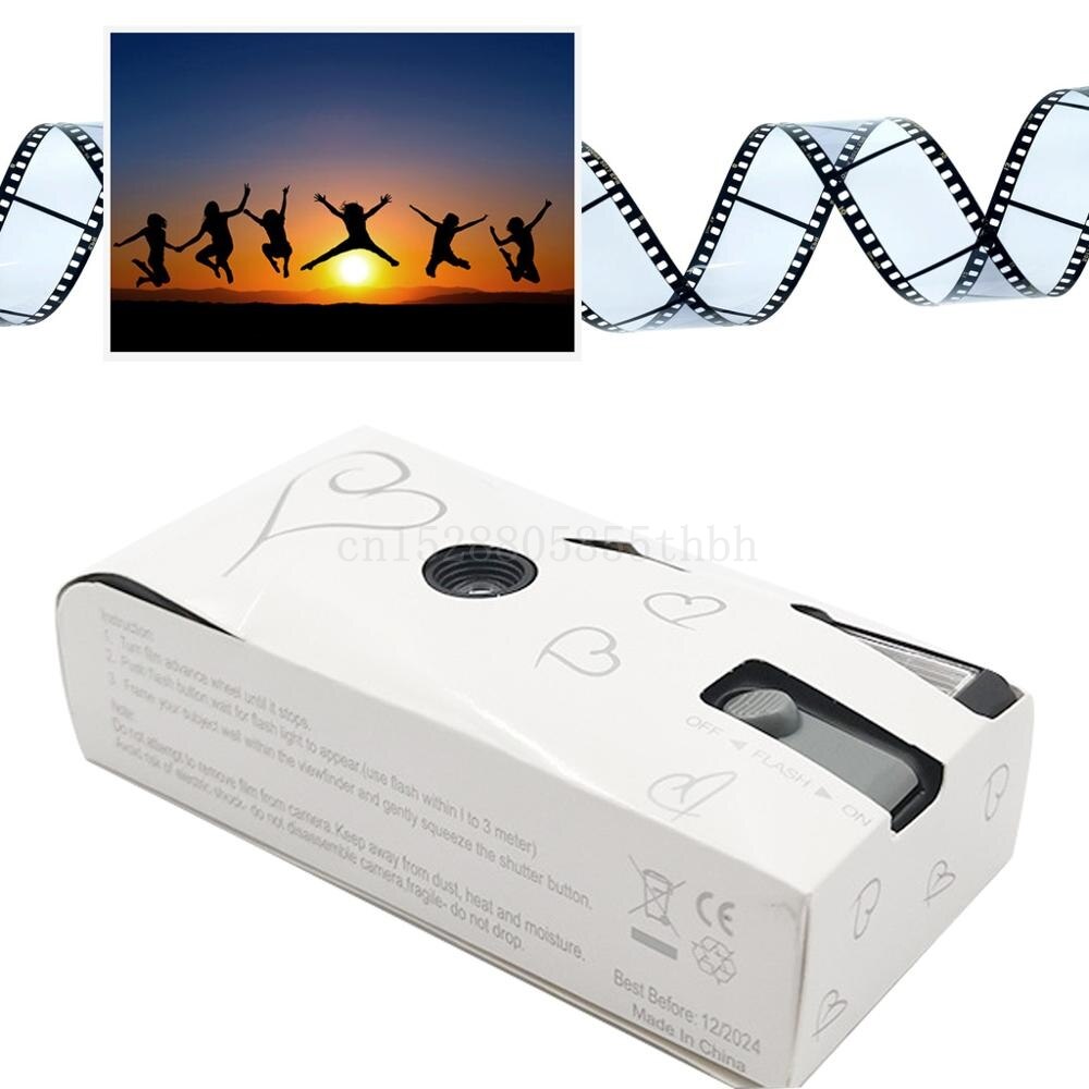 27 Photos Power Flash HD Single Use One Time Disposable Film Camera Party