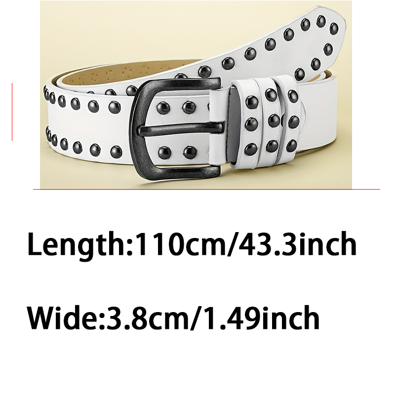 Cinto masculino retro feito antigo liga agulha fivela cinto circular rebite cinto feminino punk hip hop estilo rock jeans cinto barato