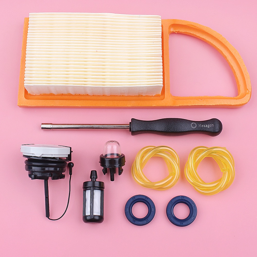 Luft Kraftstoff Filter Linie Schlauch Tank Cap Für Stihl BR500 BR550 BR600 Vergaser Einstellbare Werkzeug Öl Dichtung Gebläse Ersetzen Ersatz teil