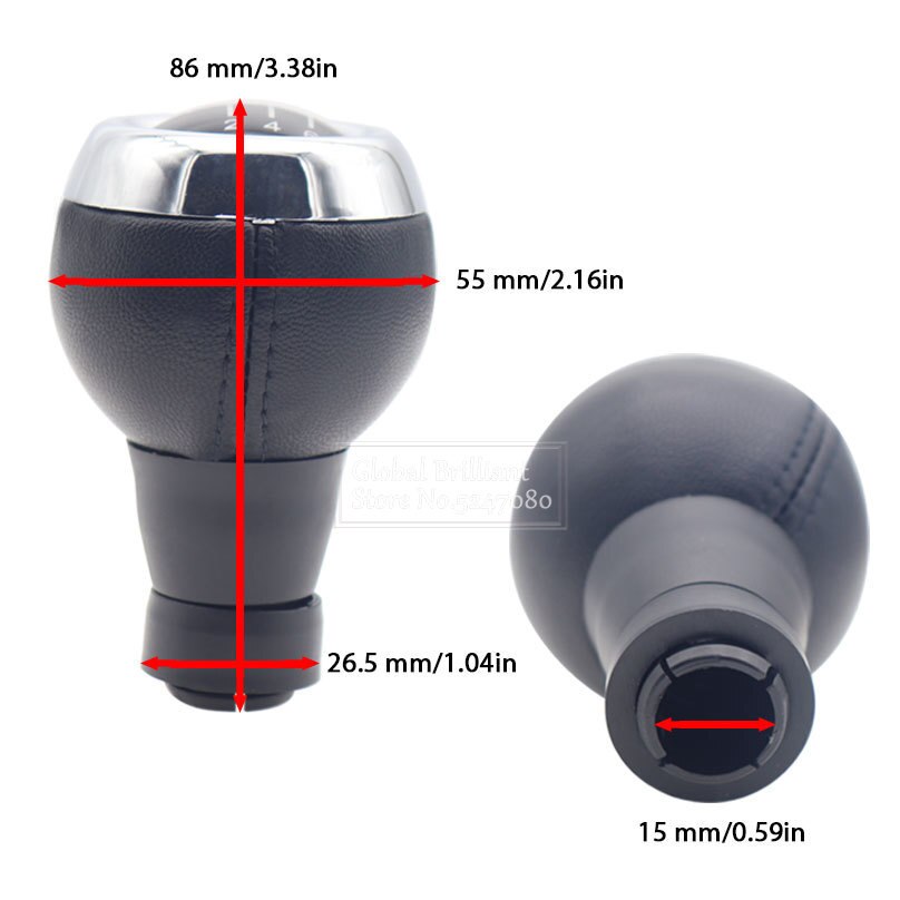Pommeau de levier de vitesse MT pour Mini Cooper, boîtier noir, 5 ou 6 vitesses, R55, R56, R57, R58, R59, R60, R61, F54, F55, F56, F57