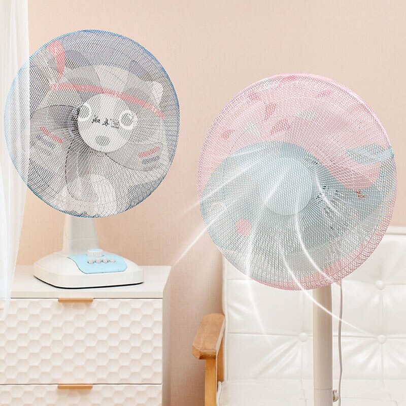 Mesh Fan Safety Protector Net Cover Electric Fan Dust Cover Round Stand Fan Finger Guard Dustproof Storage Bag Home Decor
