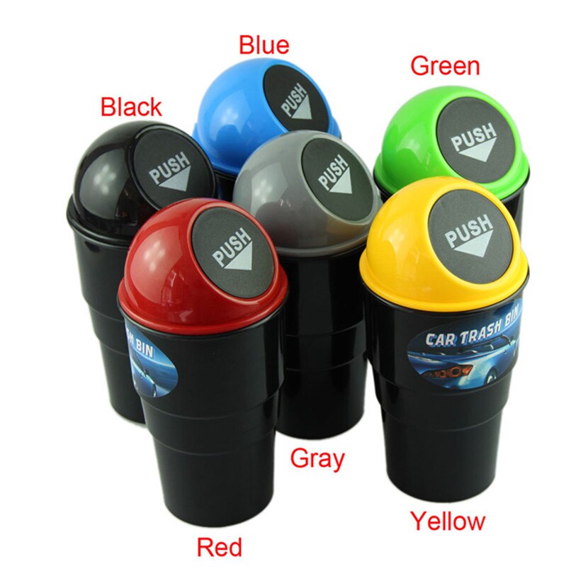 Universal Car Trash Bin Car Garbage Can Rubbish Car Trash Can Garbage Dust Case Holder Bin Automobile Storage Bucket #30