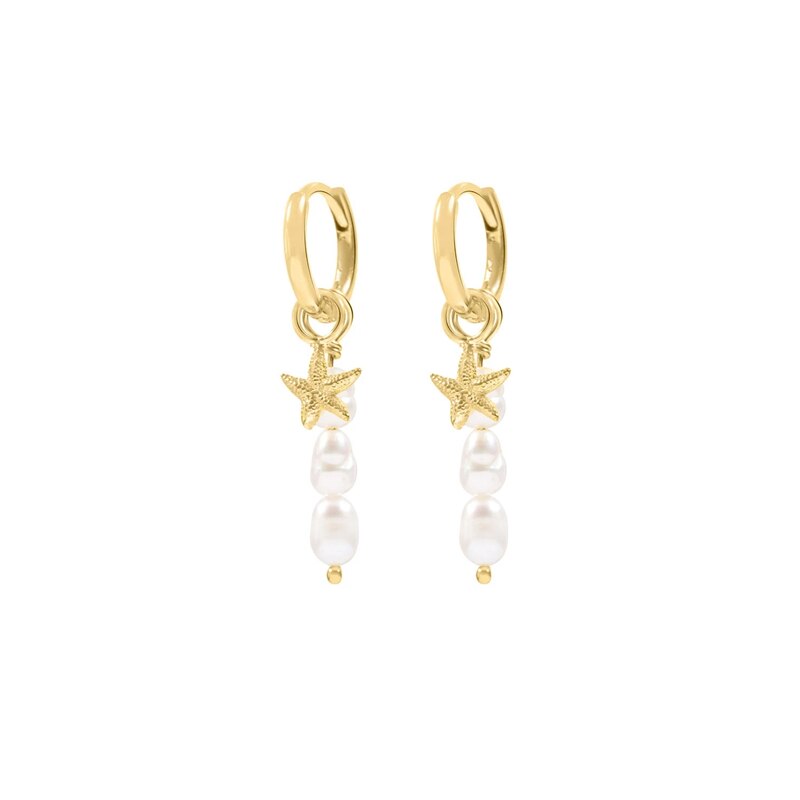 Ohrringe mit seesternanhänger aus römischer perle, 925 sterling silber hochzeitsschmuck ohrringe accessoires oorbellen