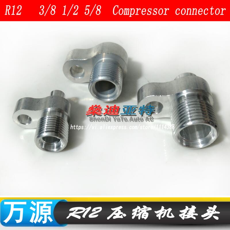 Juntas de aluminio para compresor de aire acondicionado automotriz, conector R12, 3/8, 1/2, 5/8, 3 uds.