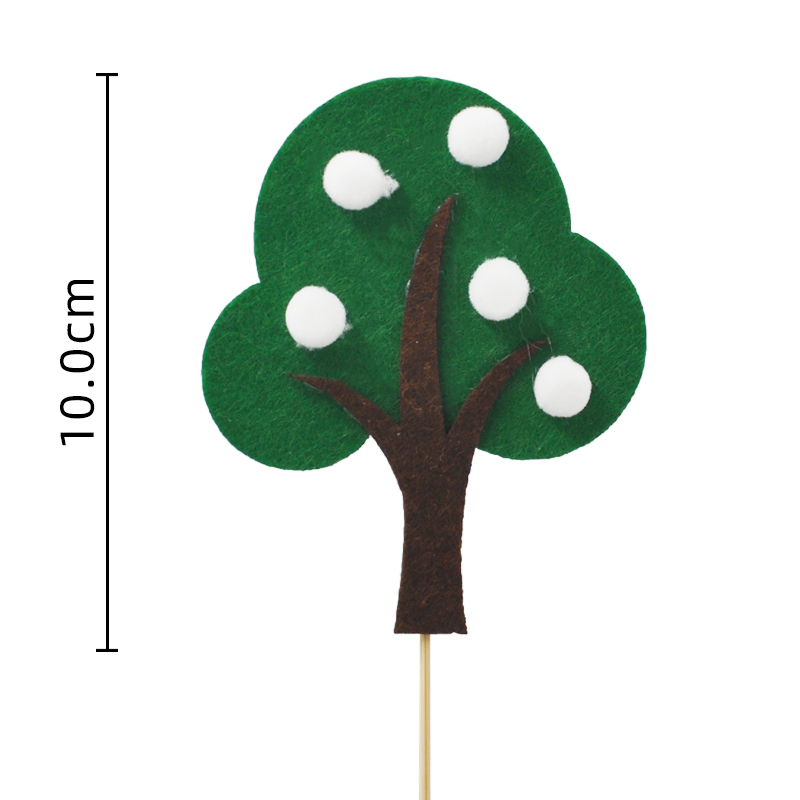 Princess Girl Happy Birthday Cake Topper Soft pottery Tree Insert Decor Apple tree Mushroom Cabin Baking Cakes Decoration: 11