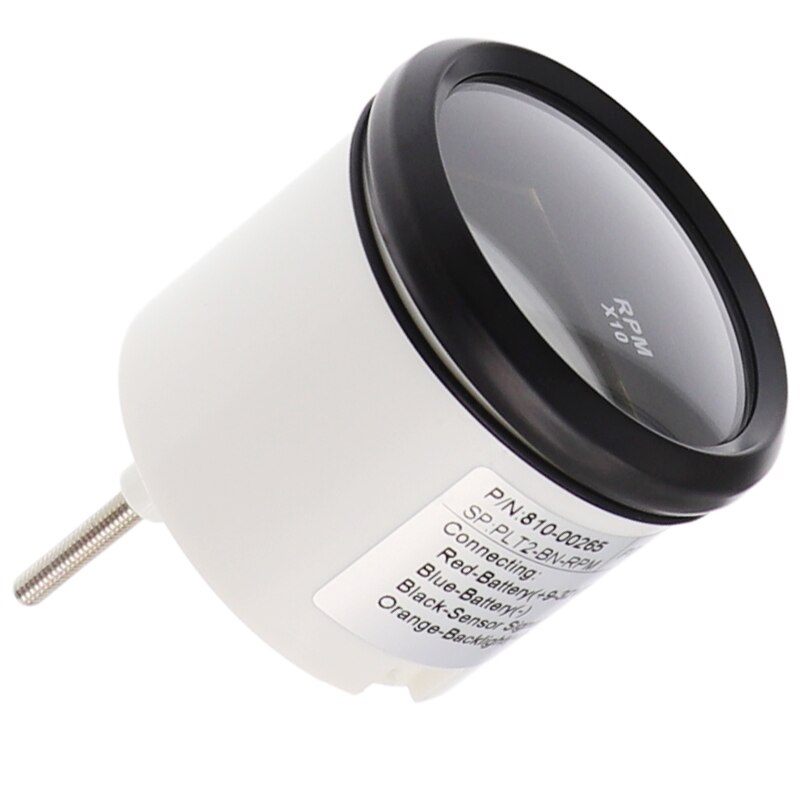 Lorry Tachometer Hour Meter RPM Gauge Indicator silver rim back face fit Auto Boat Engine Red Backlight 9V 32V IP67 waterproof